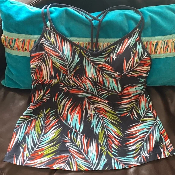 🌞3/$20 Colorful Mossimo Tankini Top - Picture 2 of 4